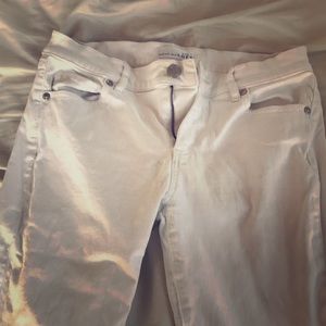 Loft modern skinny white jeans